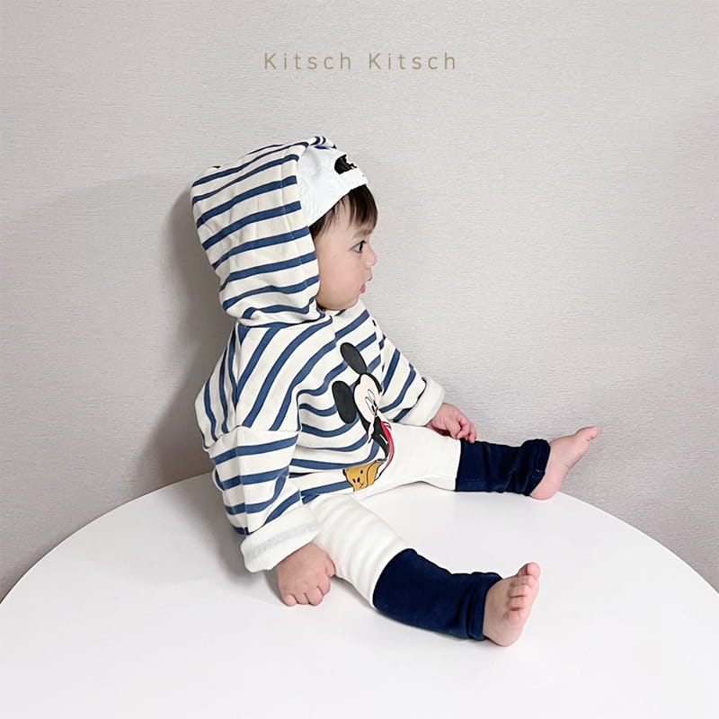 Kitsch Kitsch - Korean Children Fashion - #kidsshorts - Ppiyong Hoody Top Bottom Set - 10