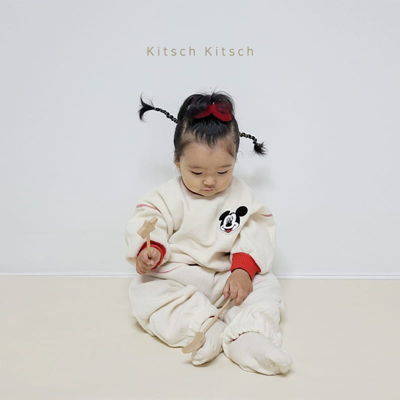 Kitsch Kitsch - Korean Children Fashion - #minifashionista - Cozy M Traffic Light Top Bottom Set - 2
