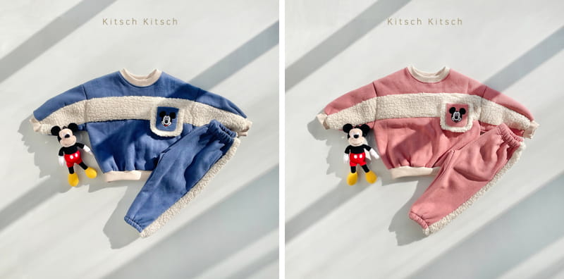 Kitsch Kitsch - Korean Children Fashion - #minifashionista - D M Bbodum Color Top Bottom Set - 4