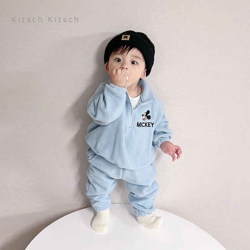 Kitsch Kitsch - Korean Children Fashion - #stylishchildhood - Lets GO M Fleece Top Bottom Set - 12