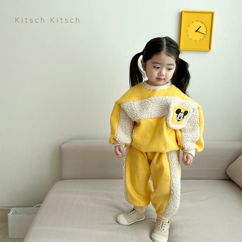 Kitsch Kitsch - Korean Children Fashion - #toddlerclothing - D M Bbodum Color Top Bottom Set - 6