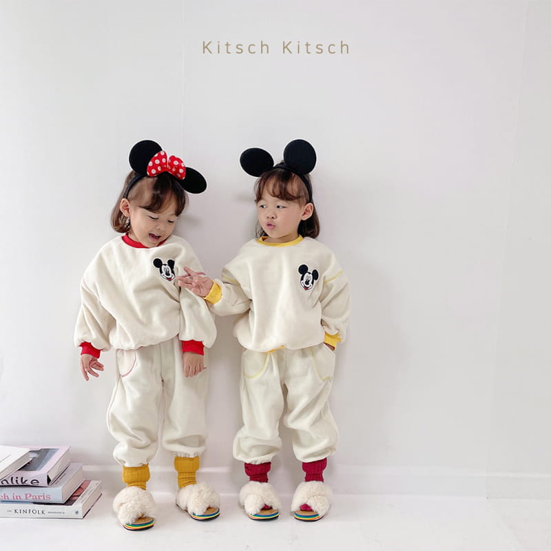 Kitsch Kitsch - Korean Children Fashion - #toddlerclothing - Cozy M Traffic Light Top Bottom Set - 5