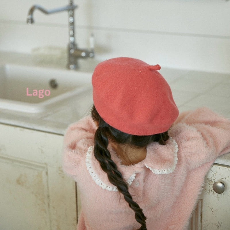 Lago - Korean Children Fashion - #Kfashion4kids - Mink Collar Puff Tee - 9