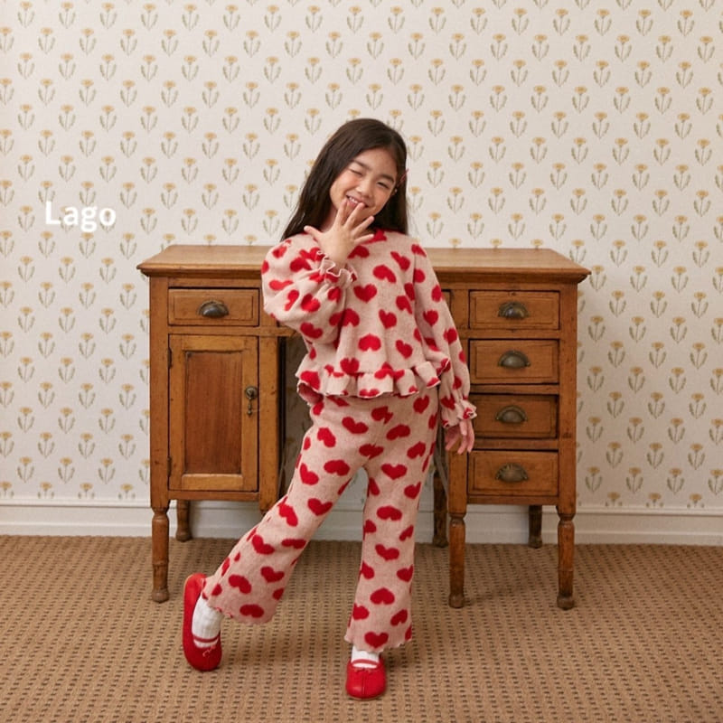 Lago - Korean Children Fashion - #childofig - Heart Bosong Set