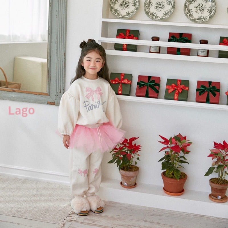 Lago - Korean Children Fashion - #childofig - Ribbon String Sweatshirt - 3