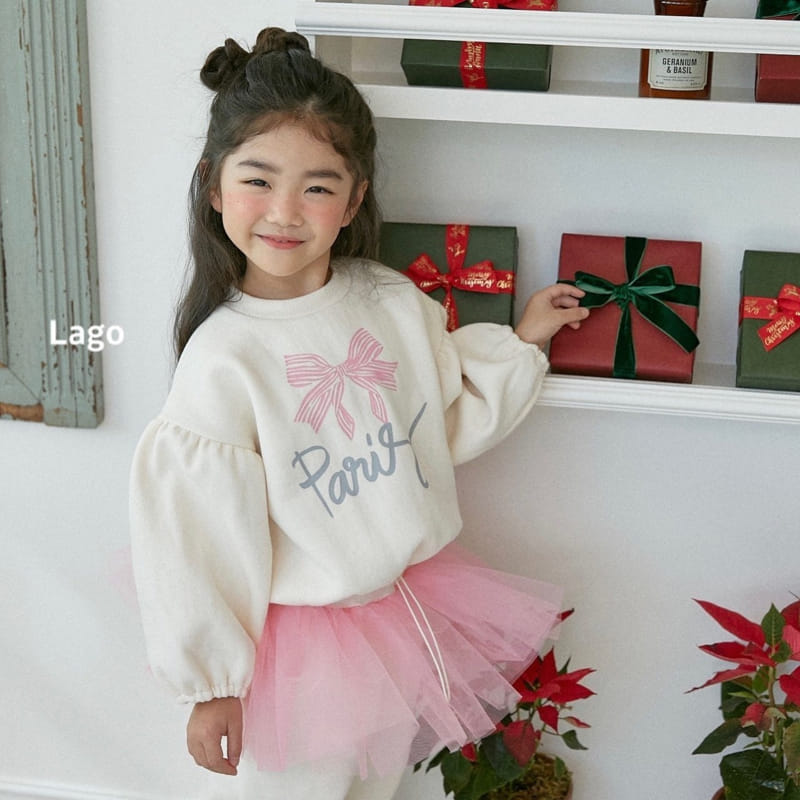 Lago - Korean Children Fashion - #childofig - Ribbon String Sweatshirt - 4