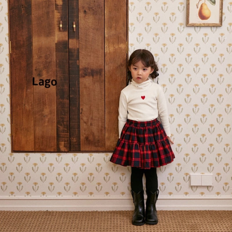 Lago - Korean Children Fashion - #childrensboutique - Check Cancan Skirt - 3