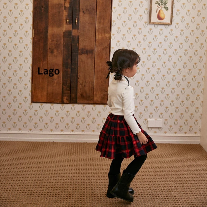 Lago - Korean Children Fashion - #childrensboutique - Check Cancan Skirt - 4
