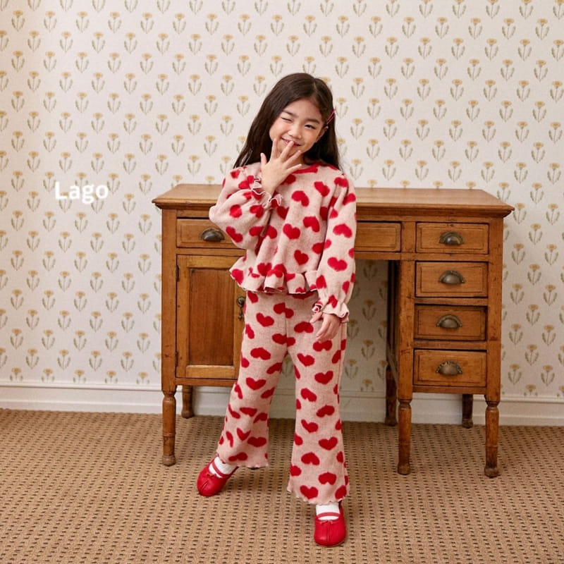 Lago - Korean Children Fashion - #designkidswear - Heart Bosong Set - 3
