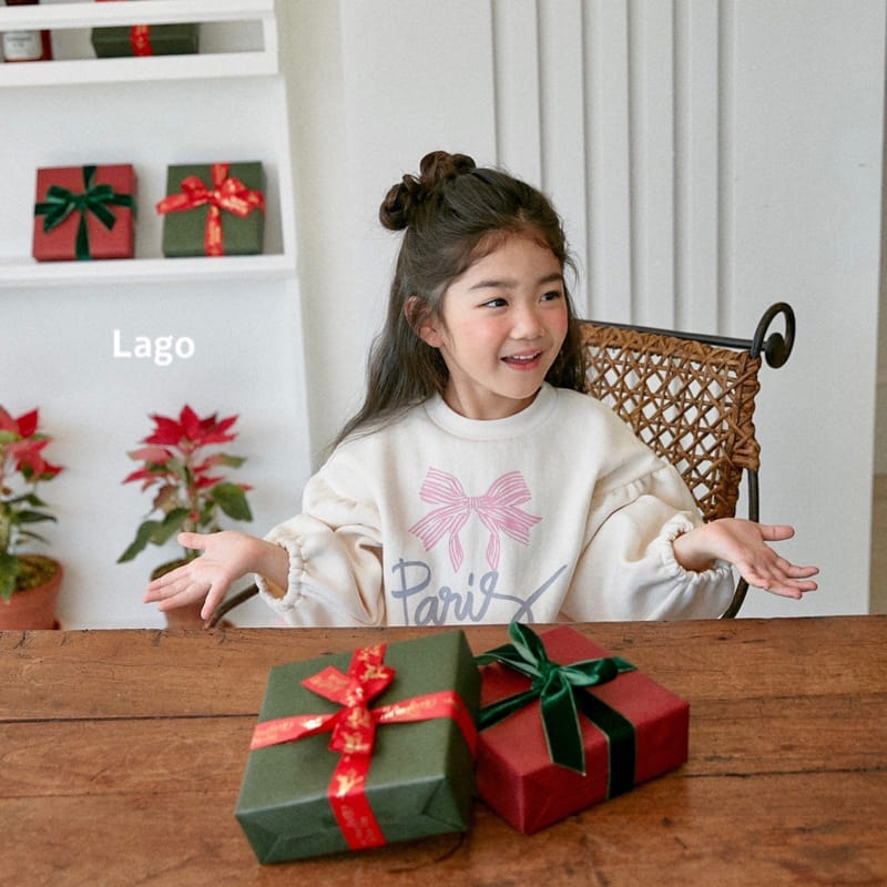Lago - Korean Children Fashion - #designkidswear - Ribbon String Sweatshirt - 6