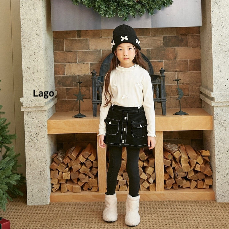 Lago - Korean Children Fashion - #discoveringself - Ribbon Rib Pants - 9