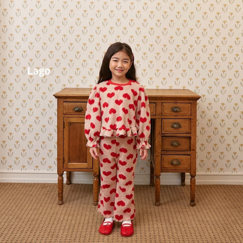 Lago - Korean Children Fashion - #designkidswear - Heart Bosong Set - 4