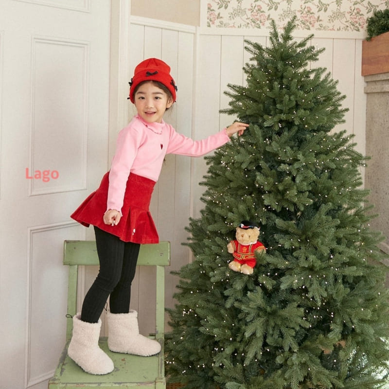Lago - Korean Children Fashion - #discoveringself - Heart Turtleneck Tee