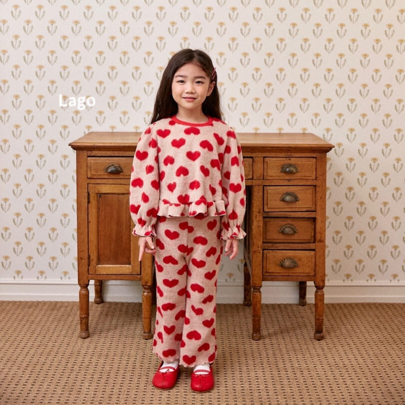 Lago - Korean Children Fashion - #fashionkids - Heart Bosong Set - 5