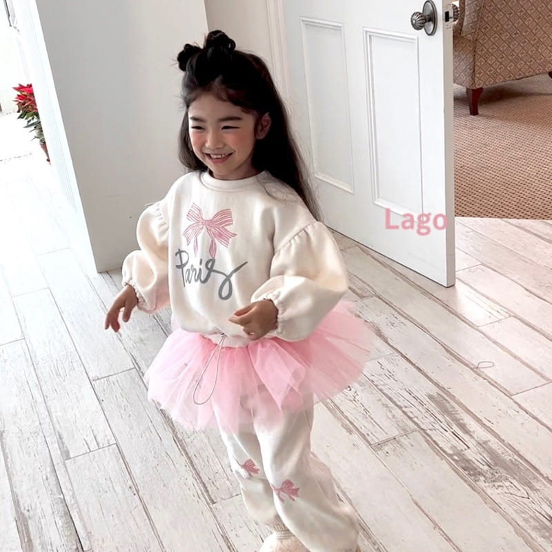 Lago - Korean Children Fashion - #fashionkids - Ribbon String Sweatshirt - 8