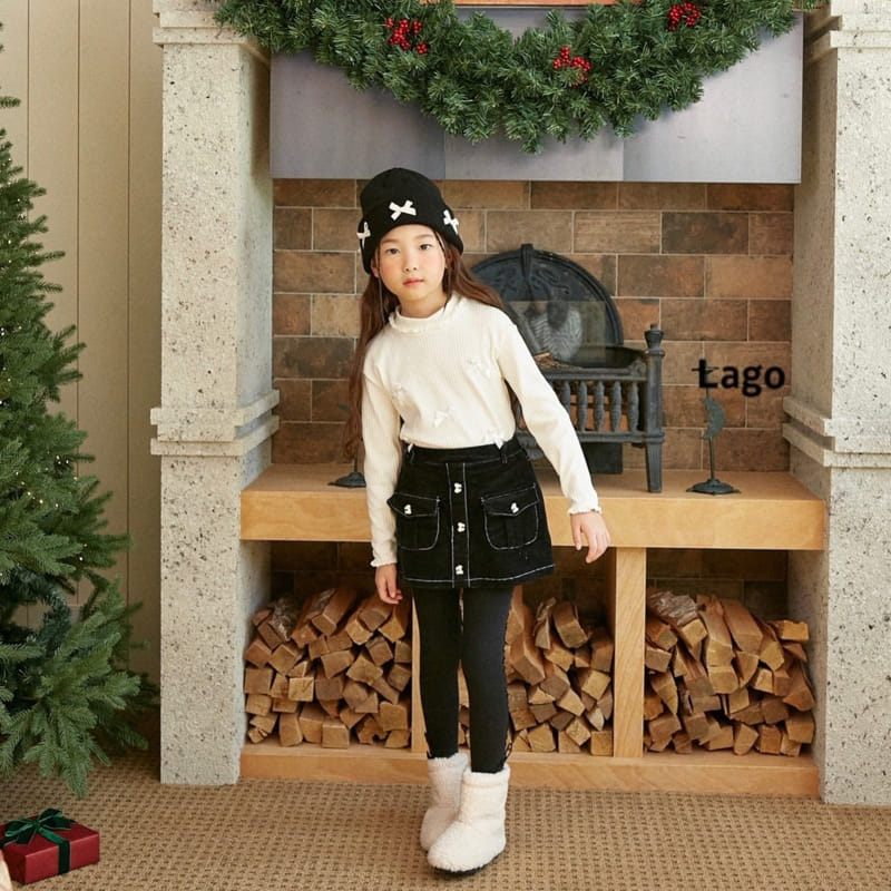 Lago - Korean Children Fashion - #kidsshorts - Ribbon Rib Pants - 11