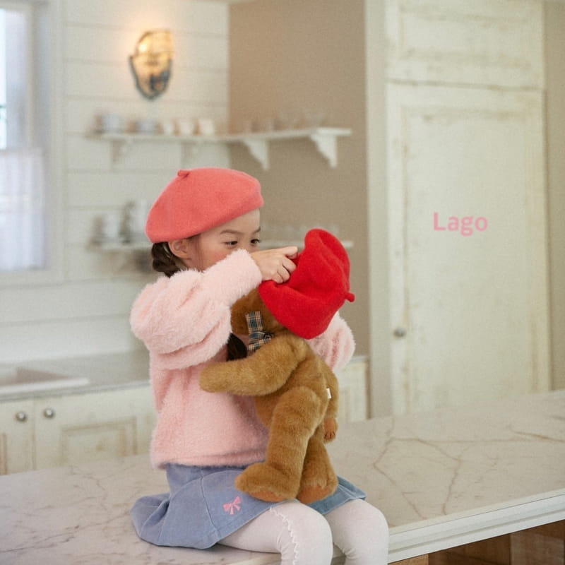 Lago - Korean Children Fashion - #kidsshorts - Mink Collar Puff Tee - 6