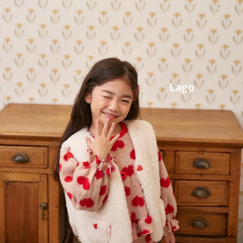 Lago - Korean Children Fashion - #kidsstore - Heart Bosong Set - 7