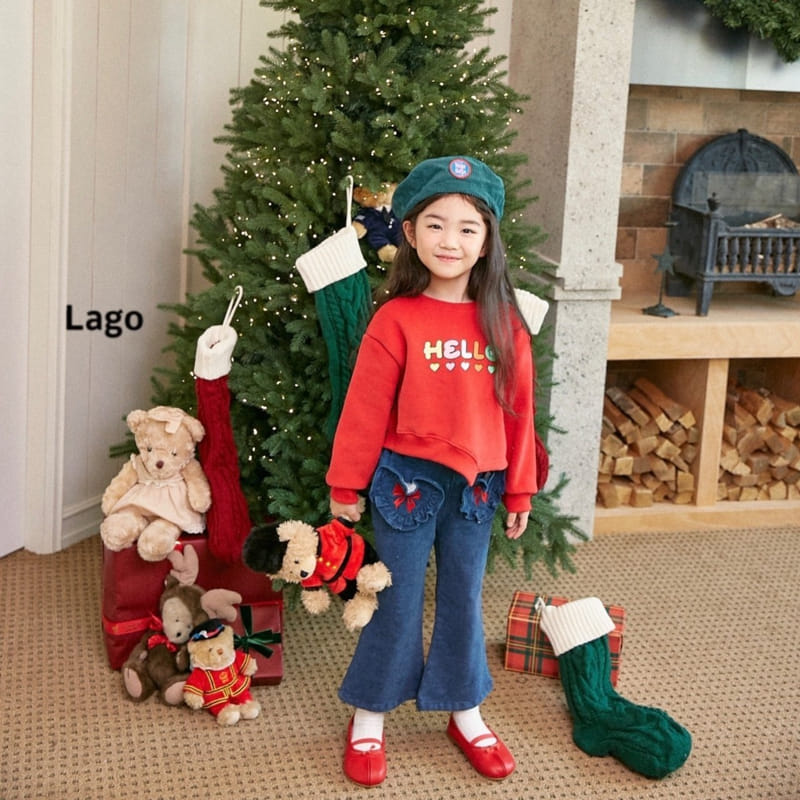 Lago - Korean Children Fashion - #kidzfashiontrend - Hello Unbal Sweatshirt - 6