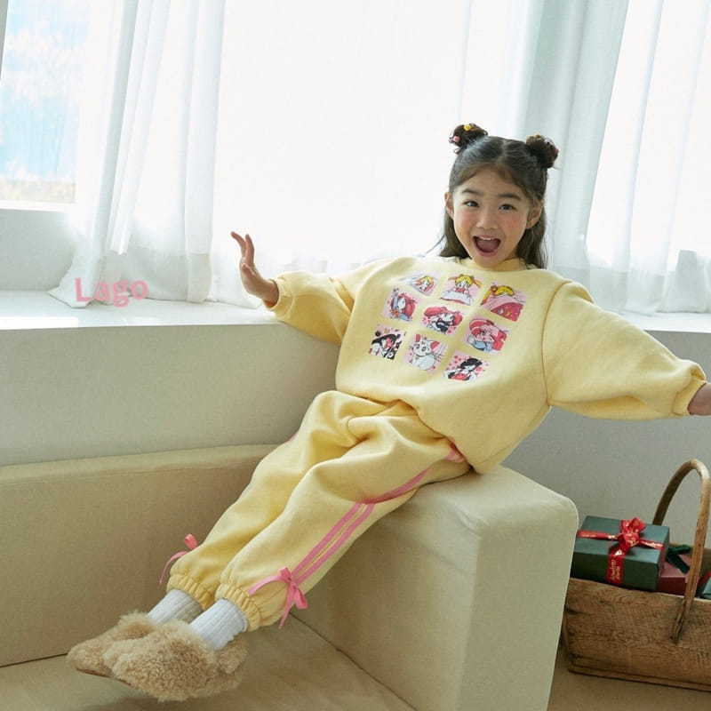 Lago - Korean Children Fashion - #kidzfashiontrend - Ribbon Tape Pants