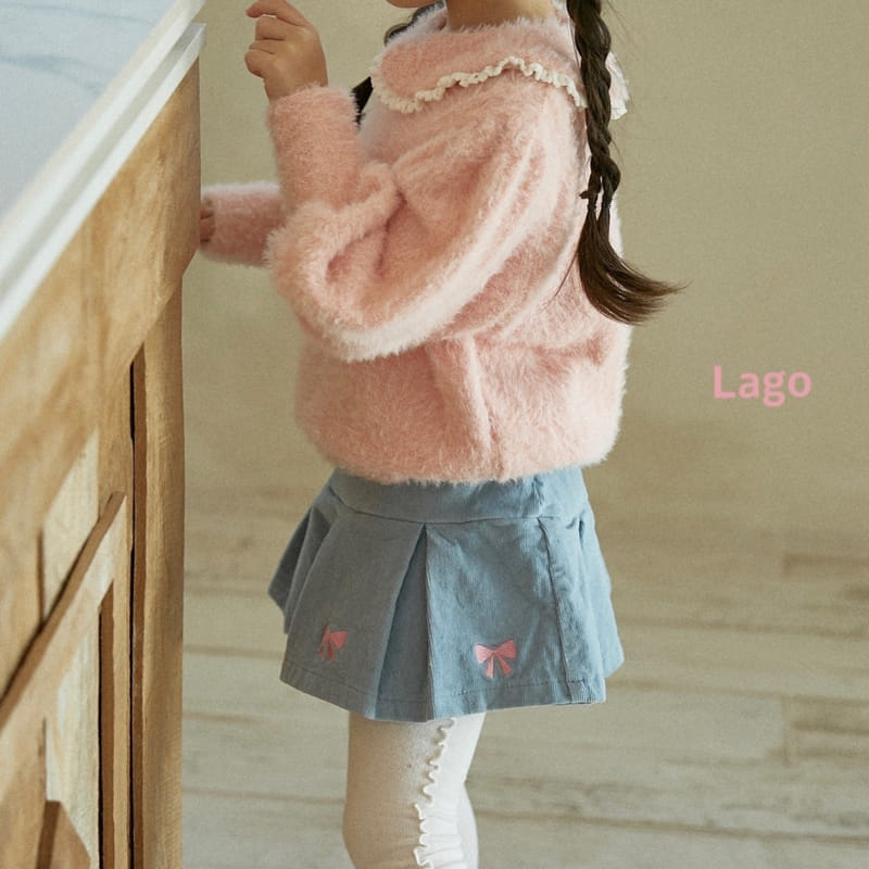 Lago - Korean Children Fashion - #littlefashionista - Mink Collar Puff Tee - 10