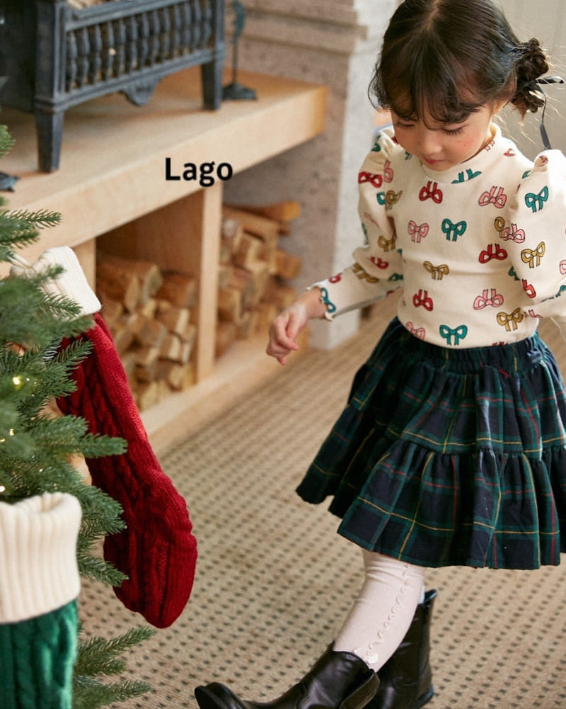 Lago - Korean Children Fashion - #magicofchildhood - Check Cancan Skirt - 12