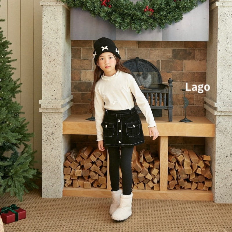 Lago - Korean Children Fashion - #minifashionista - Ribbon Turtleneck Tee - 10