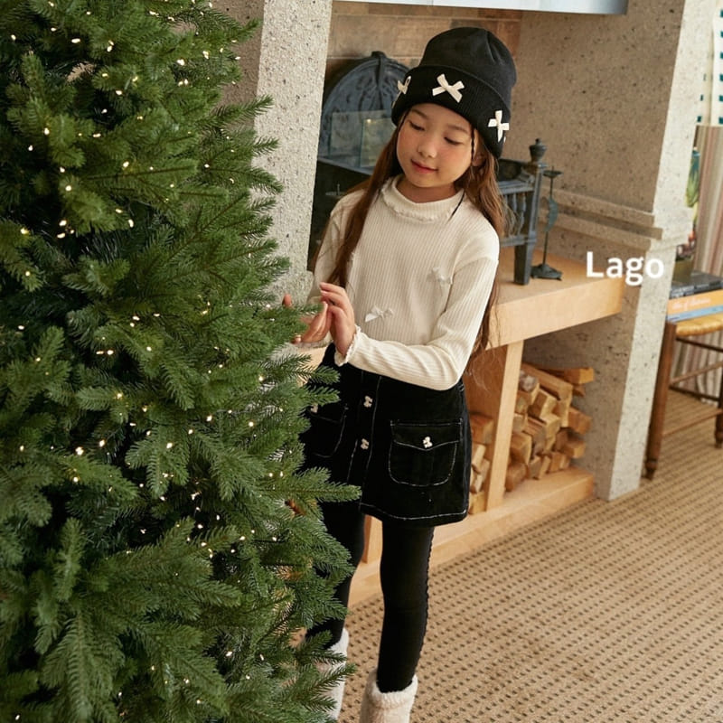 Lago - Korean Children Fashion - #prettylittlegirls - Ribbon Turtleneck Tee - 11