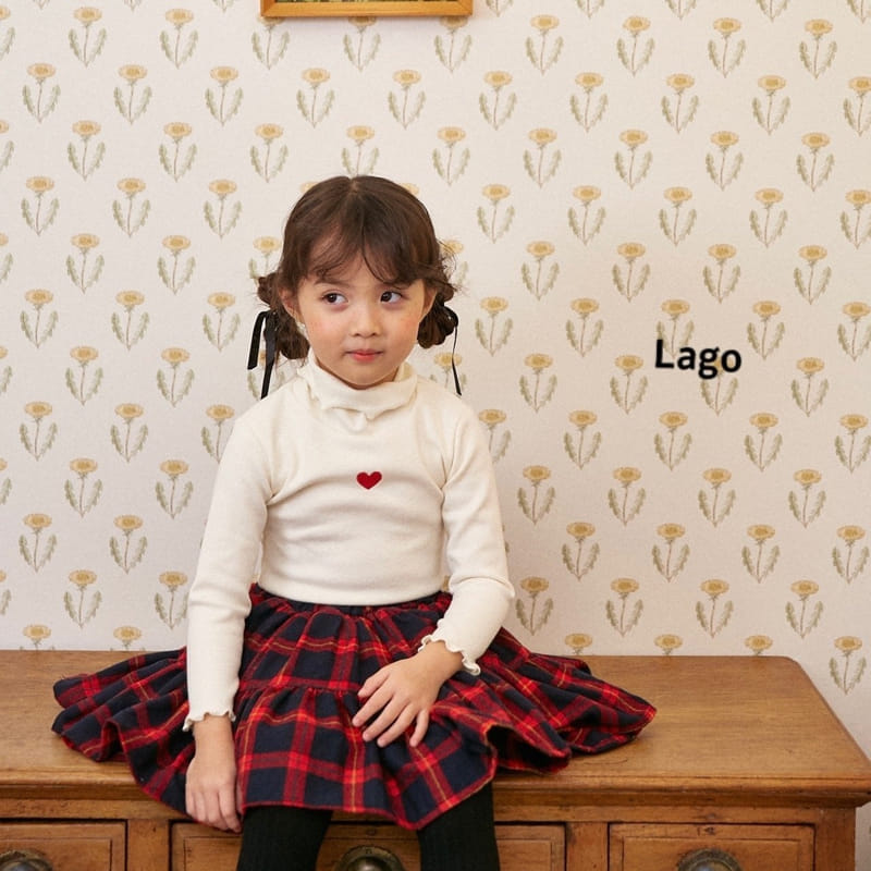 Lago - Korean Children Fashion - #stylishchildhood - Check Cancan Skirt