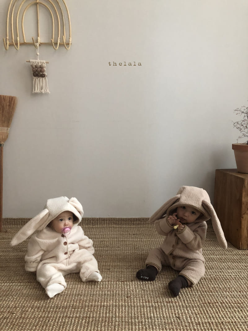 Lala - Korean Baby Fashion - #babyoutfit - Puff Rabbit Bodysuit - 5