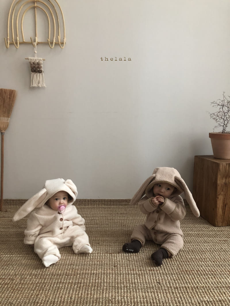 Lala - Korean Baby Fashion - #babyoutfit - Puff Rabbit Bodysuit - 6
