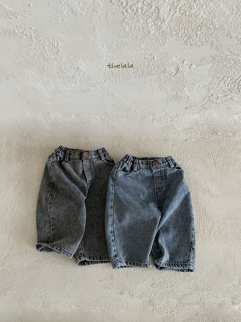 Lala - Korean Children Fashion - #toddlerclothing - Stone Jeans - 4
