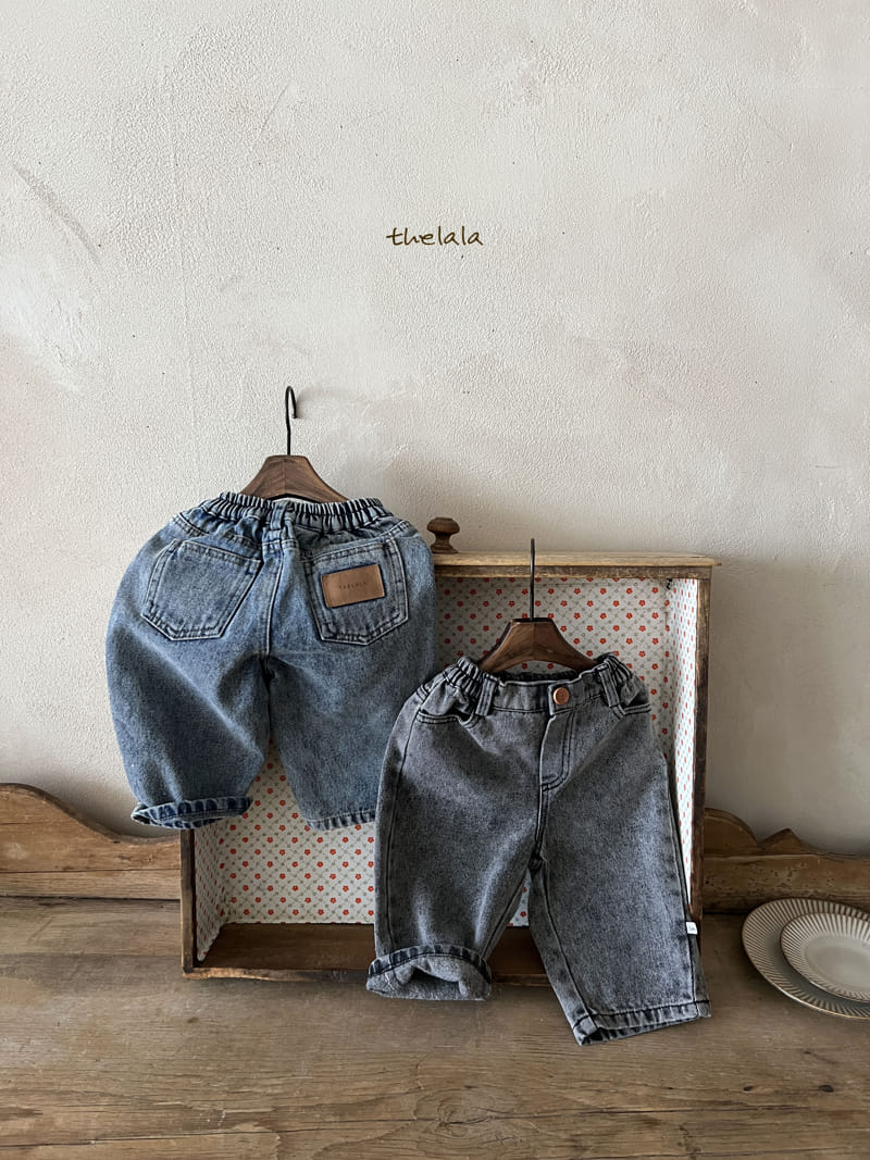 Lala - Korean Children Fashion - #toddlerclothing - Stone Jeans - 3