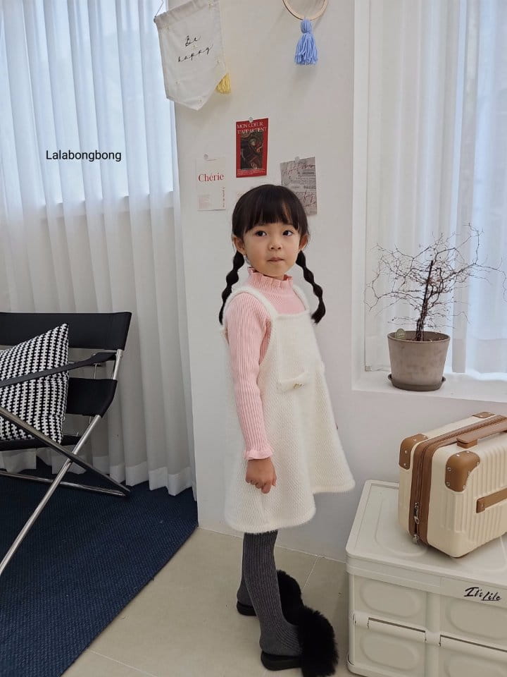 Lalabongbong - Korean Children Fashion - #Kfashion4kids - Frill Knit Tee - 10