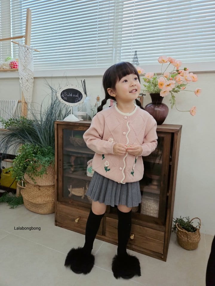 Lalabongbong - Korean Children Fashion - #Kfashion4kids - Flower Cardigan - 9