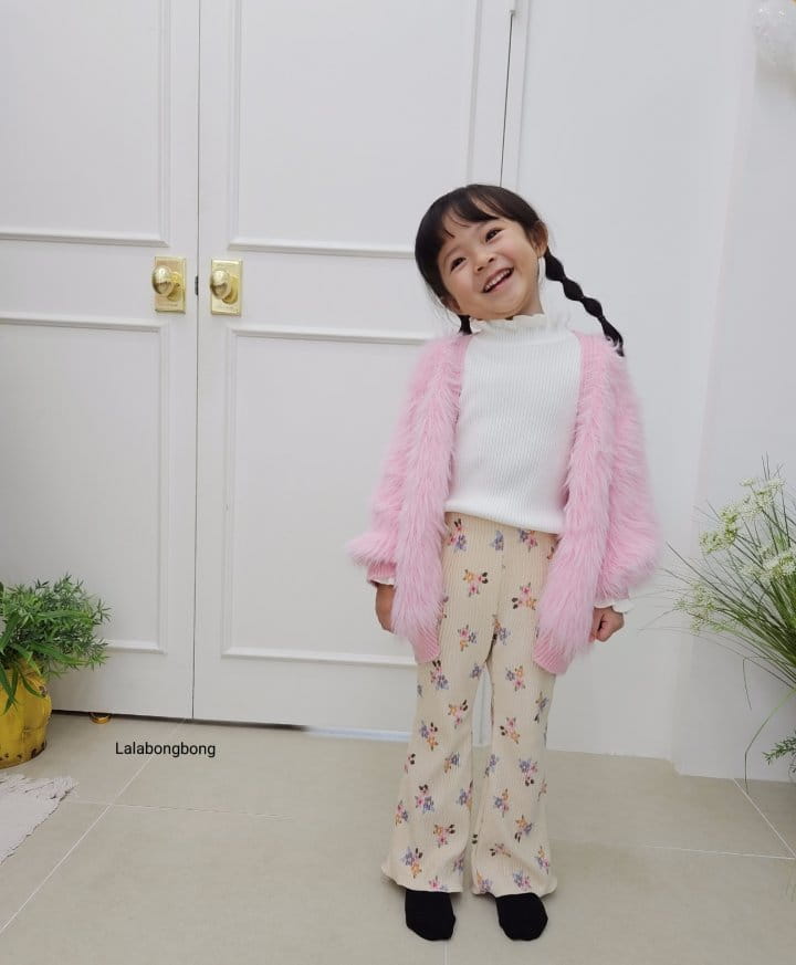 Lalabongbong - Korean Children Fashion - #Kfashion4kids - Flower Pleats Pants - 8
