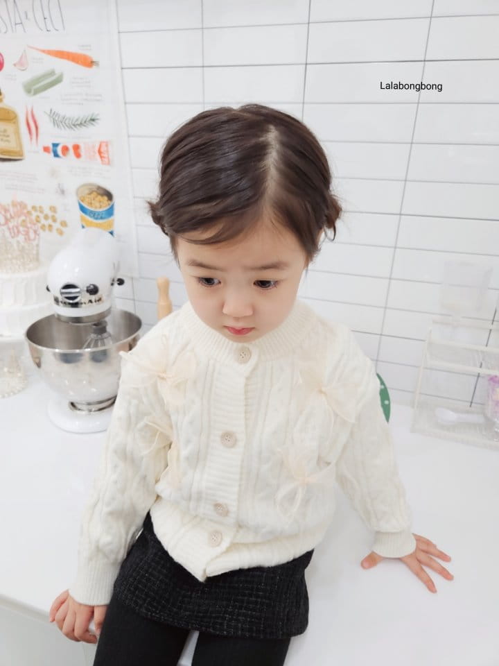 Lalabongbong - Korean Children Fashion - #childofig - Ribbon Cardigan - 12