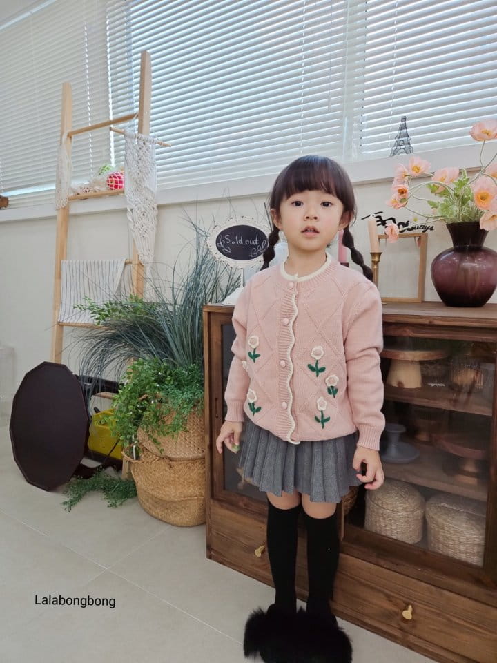 Lalabongbong - Korean Children Fashion - #designkidswear - Knit Wrinkle Skirt - 5