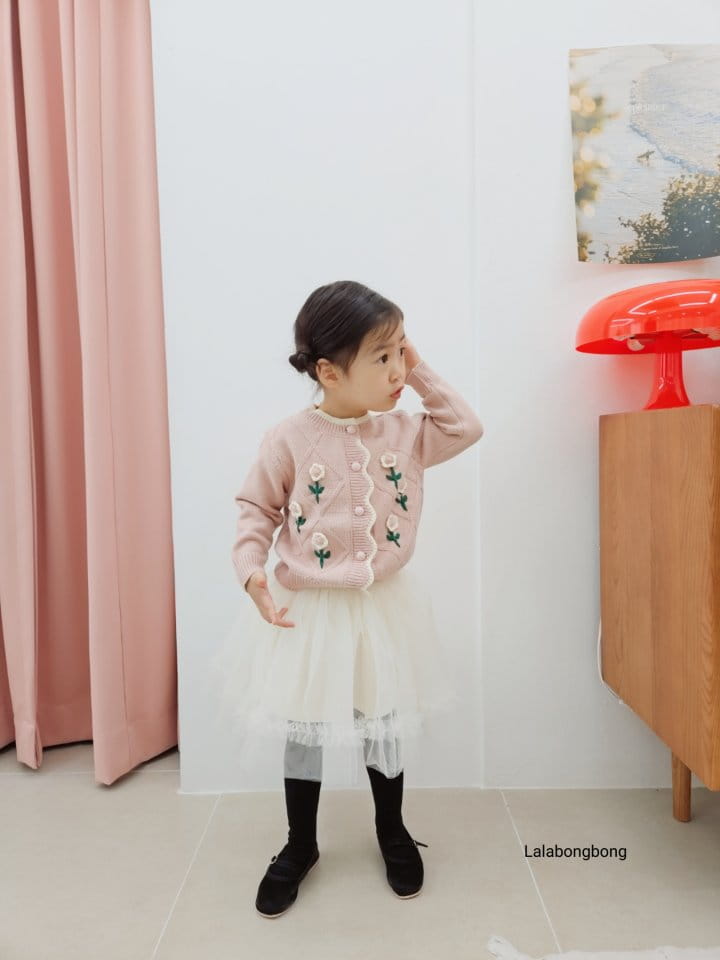 Lalabongbong - Korean Children Fashion - #designkidswear - Flower Cardigan - 3