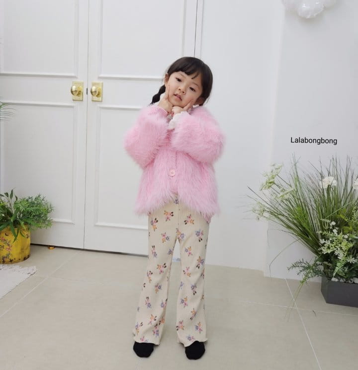 Lalabongbong - Korean Children Fashion - #designkidswear - Flower Pleats Pants - 2