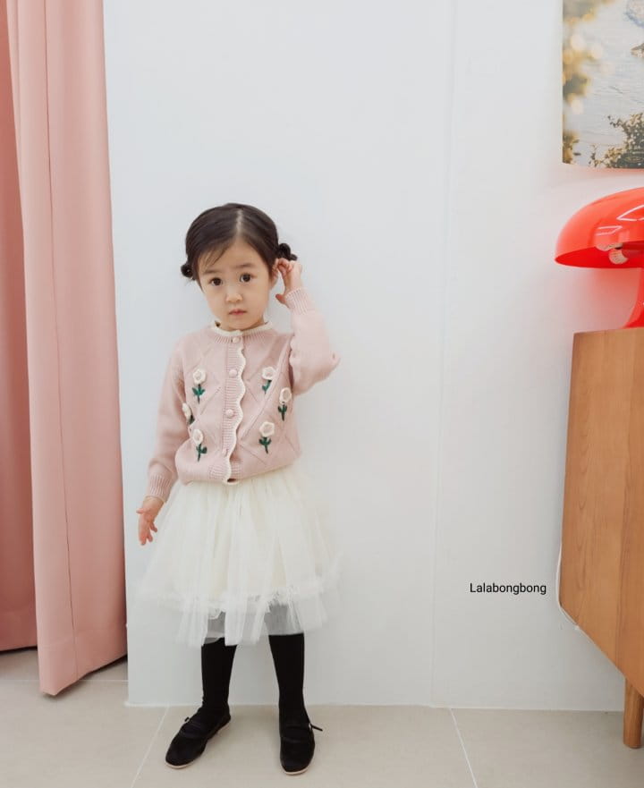 Lalabongbong - Korean Children Fashion - #designkidswear - Flower Cardigan - 4