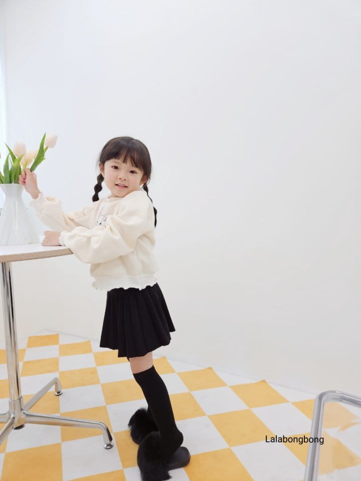 Lalabongbong - Korean Children Fashion - #kidsshorts - Knit Wrinkle Skirt - 8