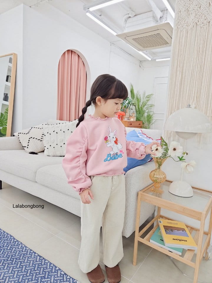 Lalabongbong - Korean Children Fashion - #kidsshorts - Rabbit Tee - 5