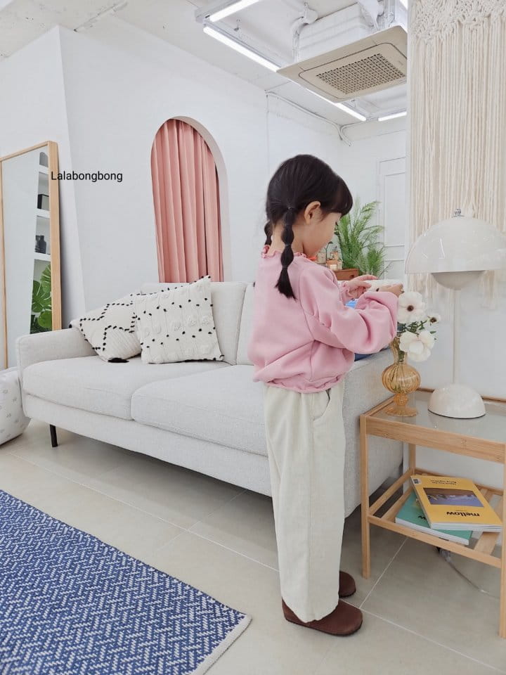 Lalabongbong - Korean Children Fashion - #kidsstore - Button Rib Pants - 7