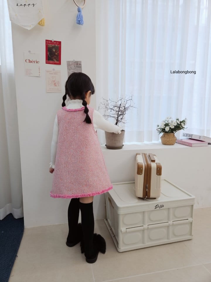Lalabongbong - Korean Children Fashion - #kidsstore - Frill Knit Tee - 8