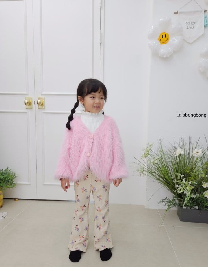 Lalabongbong - Korean Children Fashion - #kidsstore - Flower Pleats Pants - 6