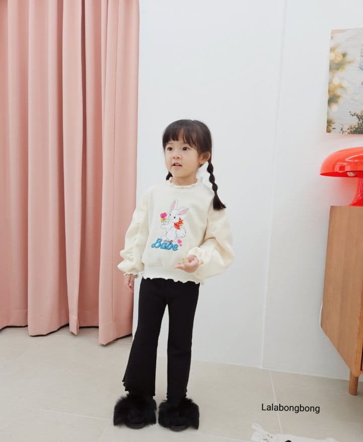 Lalabongbong - Korean Children Fashion - #kidzfashiontrend - Fleece Terry Pants - 11