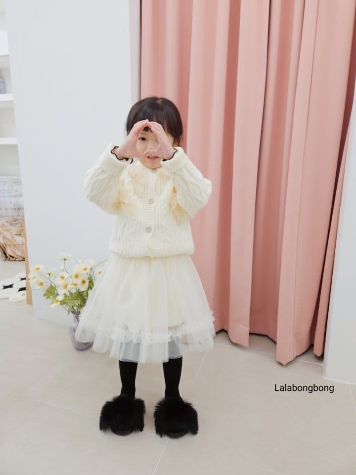Lalabongbong - Korean Children Fashion - #kidzfashiontrend - Ribbon Cardigan - 6