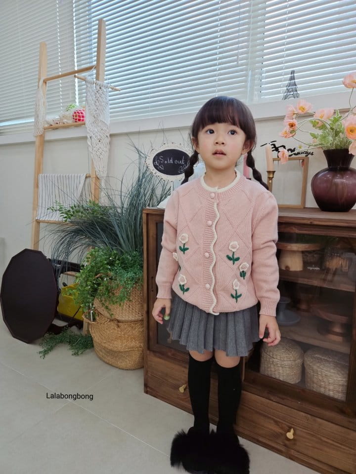 Lalabongbong - Korean Children Fashion - #kidzfashiontrend - Flower Cardigan - 8