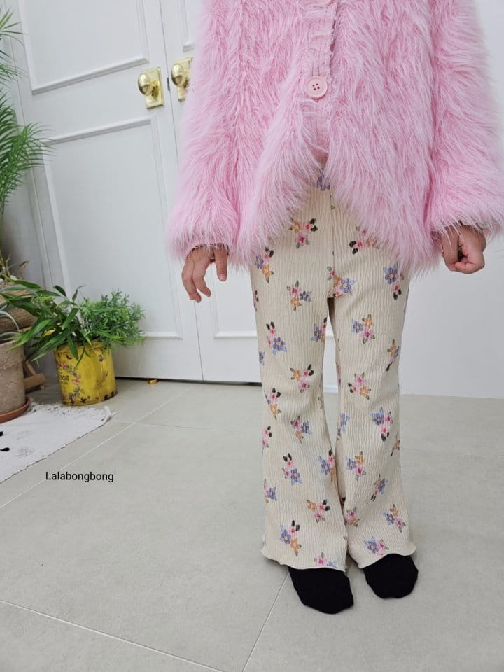 Lalabongbong - Korean Children Fashion - #kidzfashiontrend - Flower Pleats Pants - 7